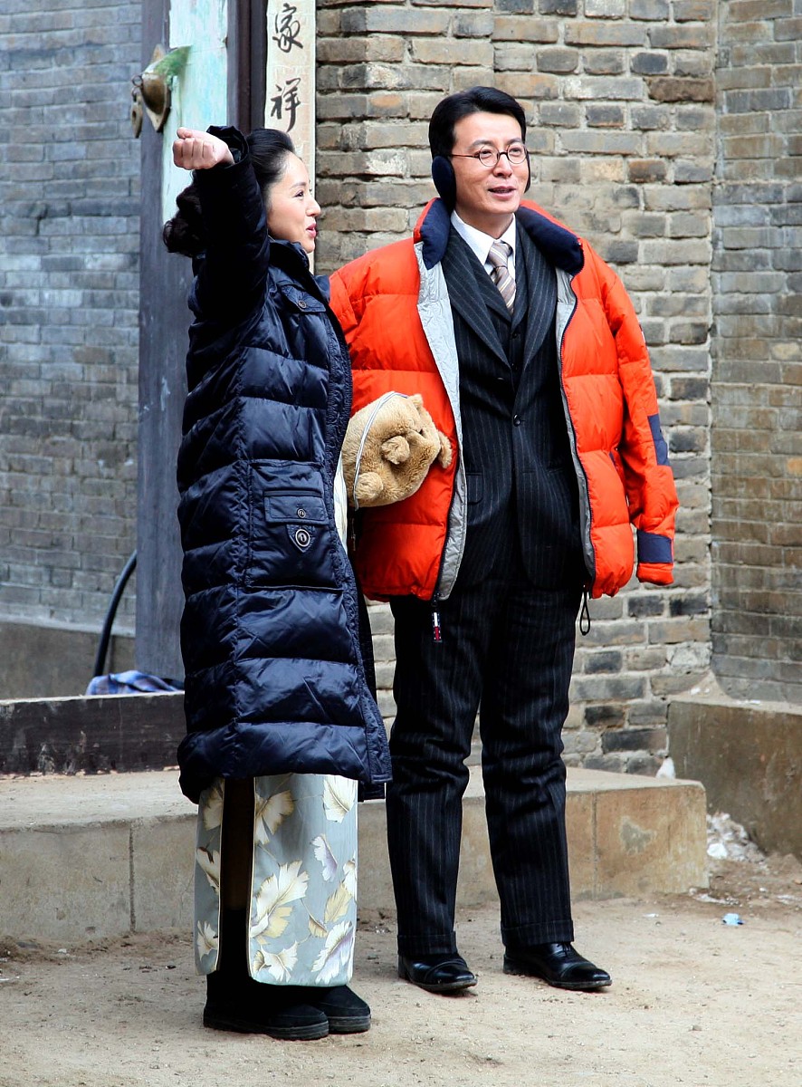 2009年1月4日,沈阳,年代大戏《闯关东2》紧张拍摄.***_***剧中的天月