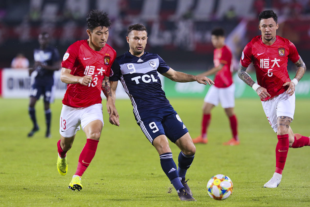 2019年4月10日,广东广州,2019亚冠小组赛f组,广州恒大淘宝4-0墨尔本胜