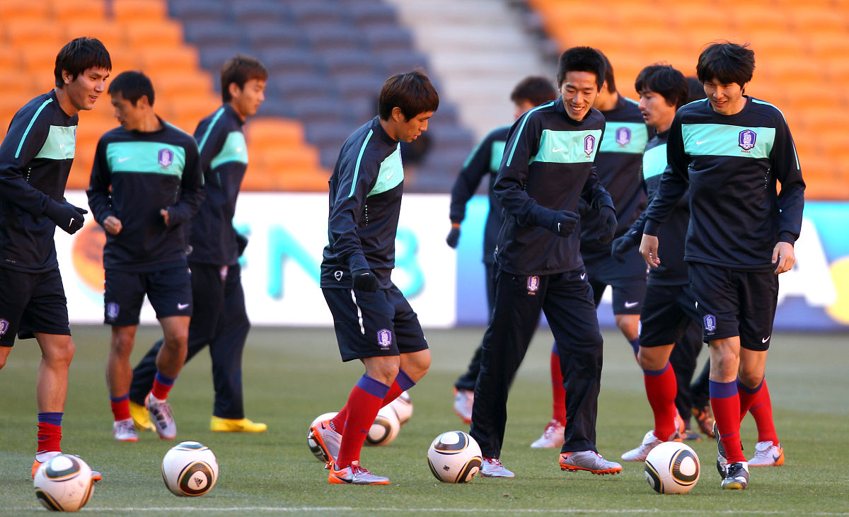 2010年6月16日,约翰内斯堡,2010世界杯b组次轮前瞻,韩国6月16日备战训