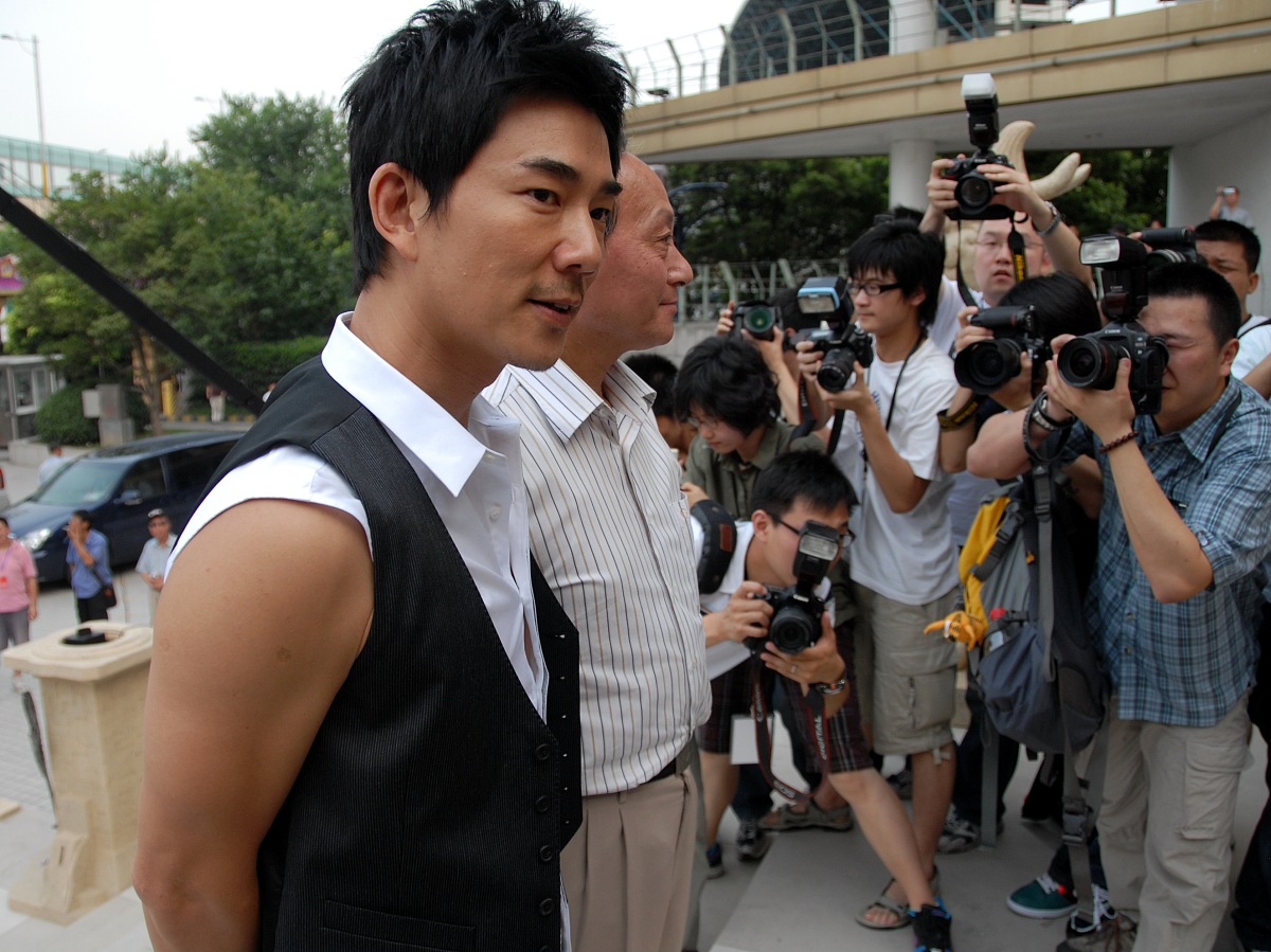 2008年7月16日,上海,动画电影《风云决》上海举办全球首映典礼.任贤齐