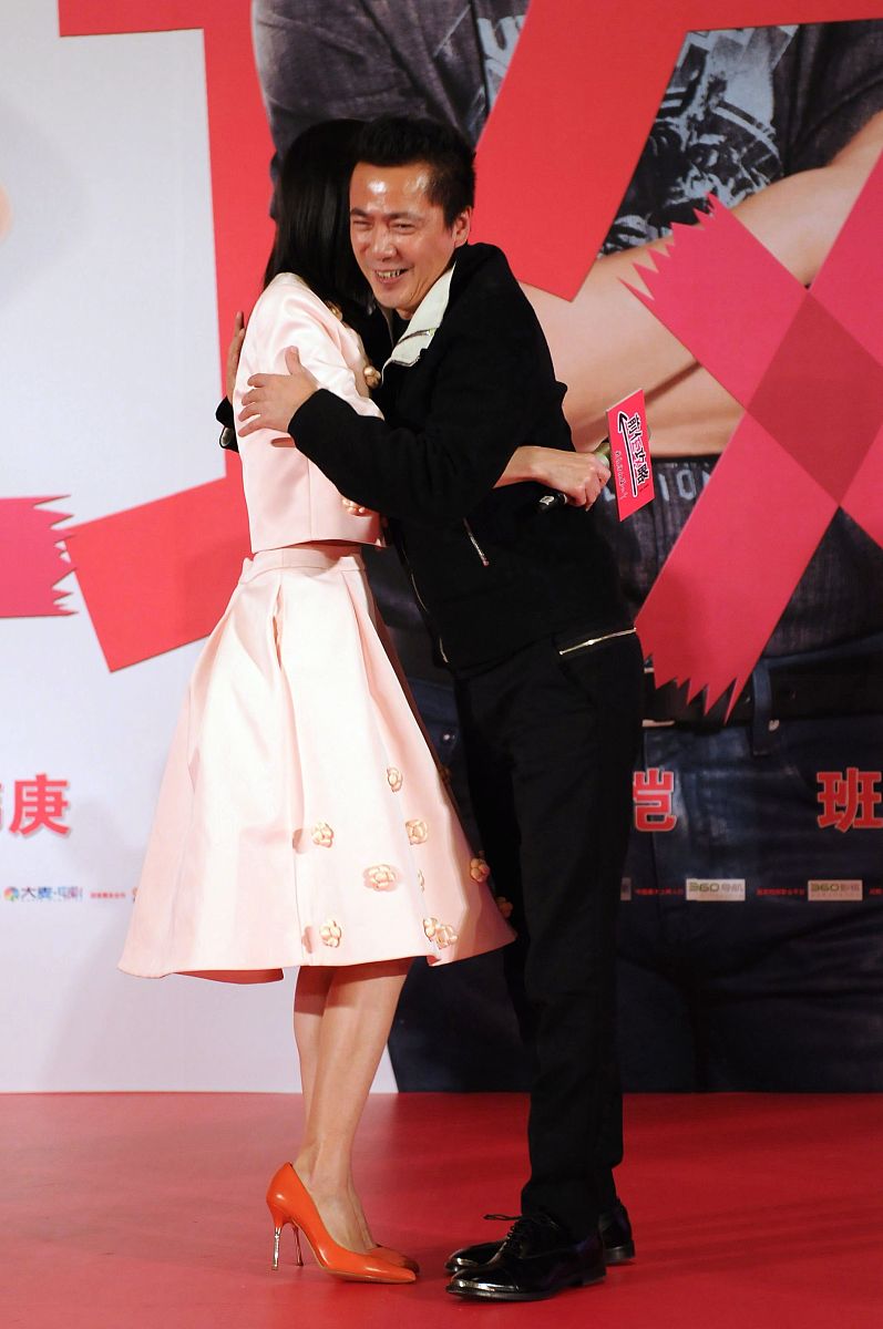 2014年01月21日,北京,《前任攻略》发布会.王中磊 , 王丽坤 ,