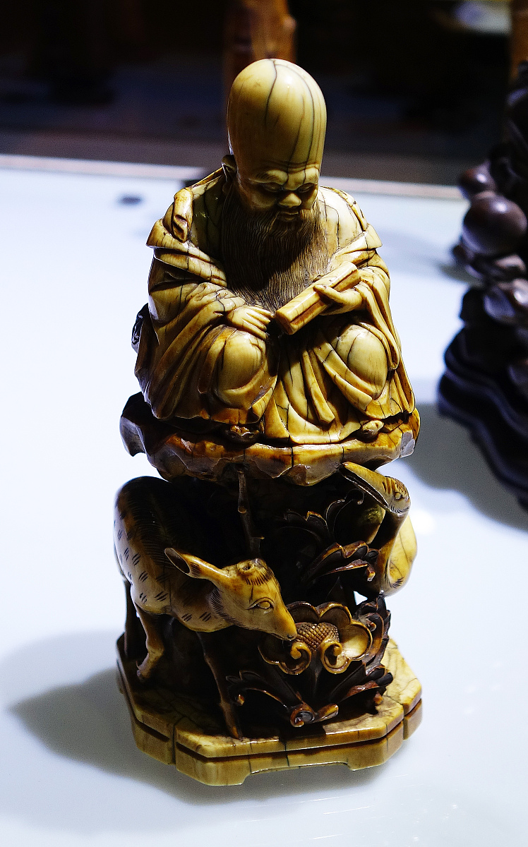 ***_***竹雕达摩,明代,武汉市博物馆文物.