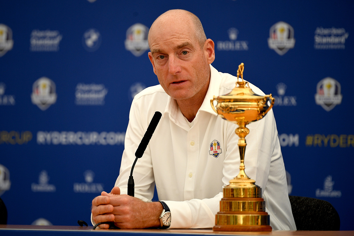 paris, france - september 24:  captain jim furyk of the united s