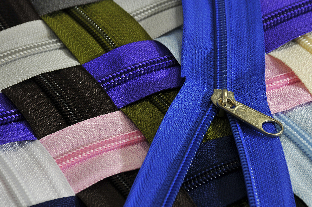 colorful zipper