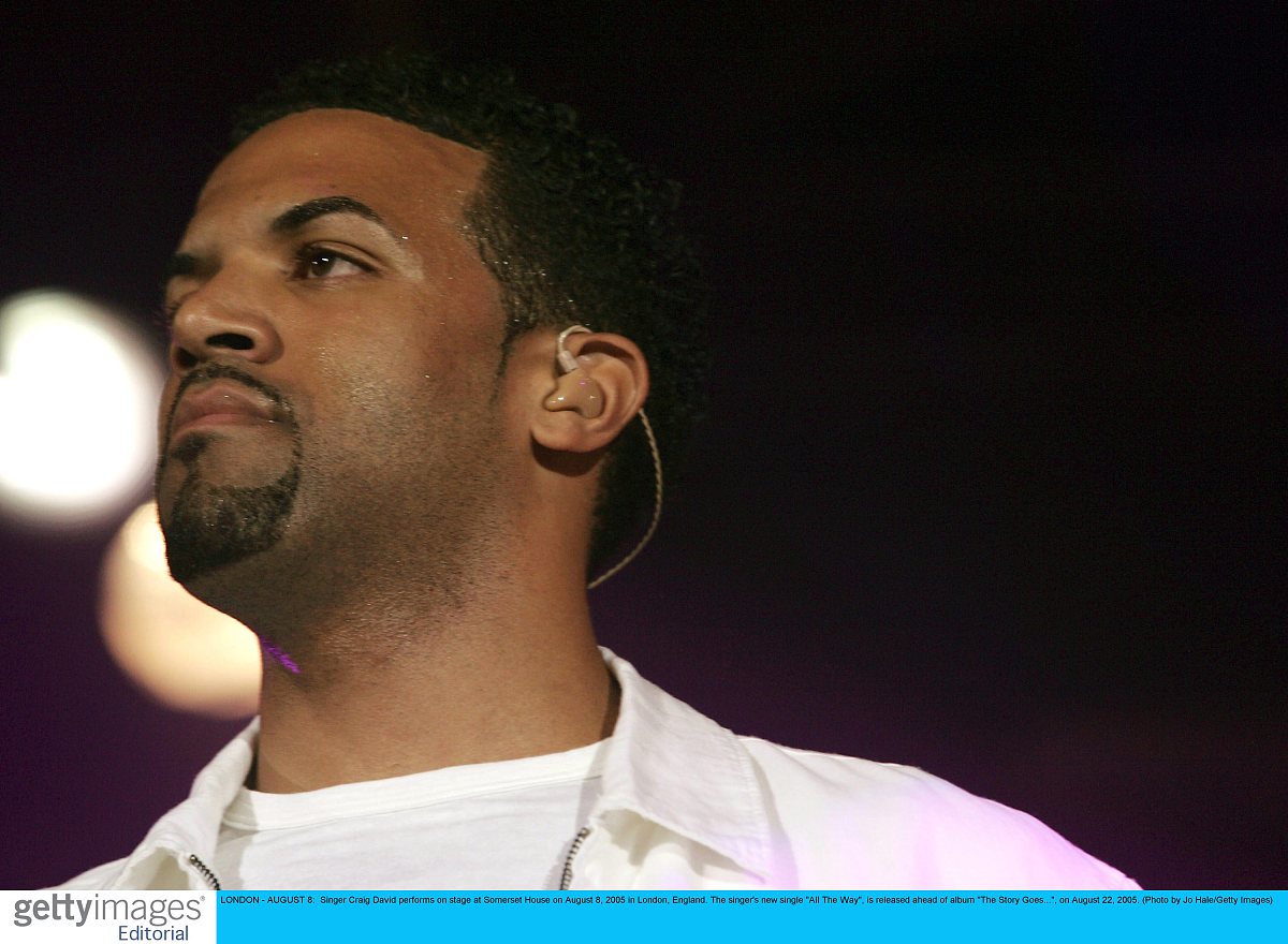 2005年8月8日,英国伦敦,著名歌手克雷格大卫(craig david)在somerset 