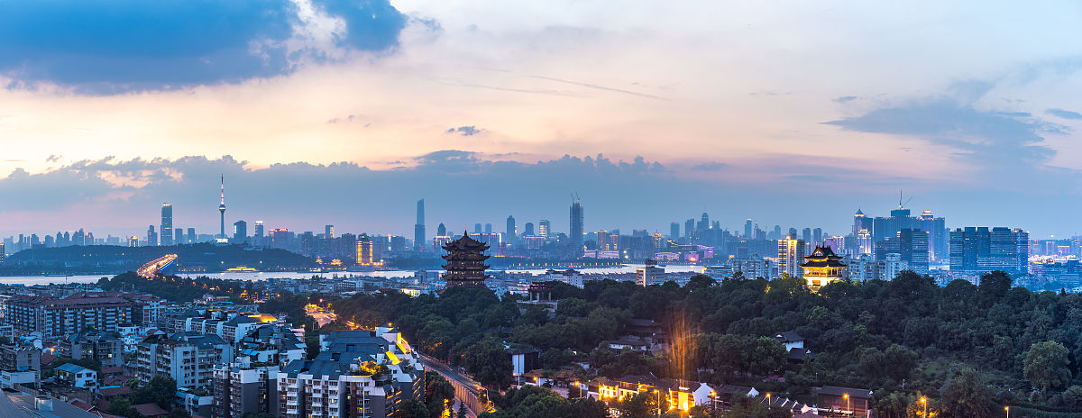 the yellow crane tower , located on snake hill in wuhan, is one 