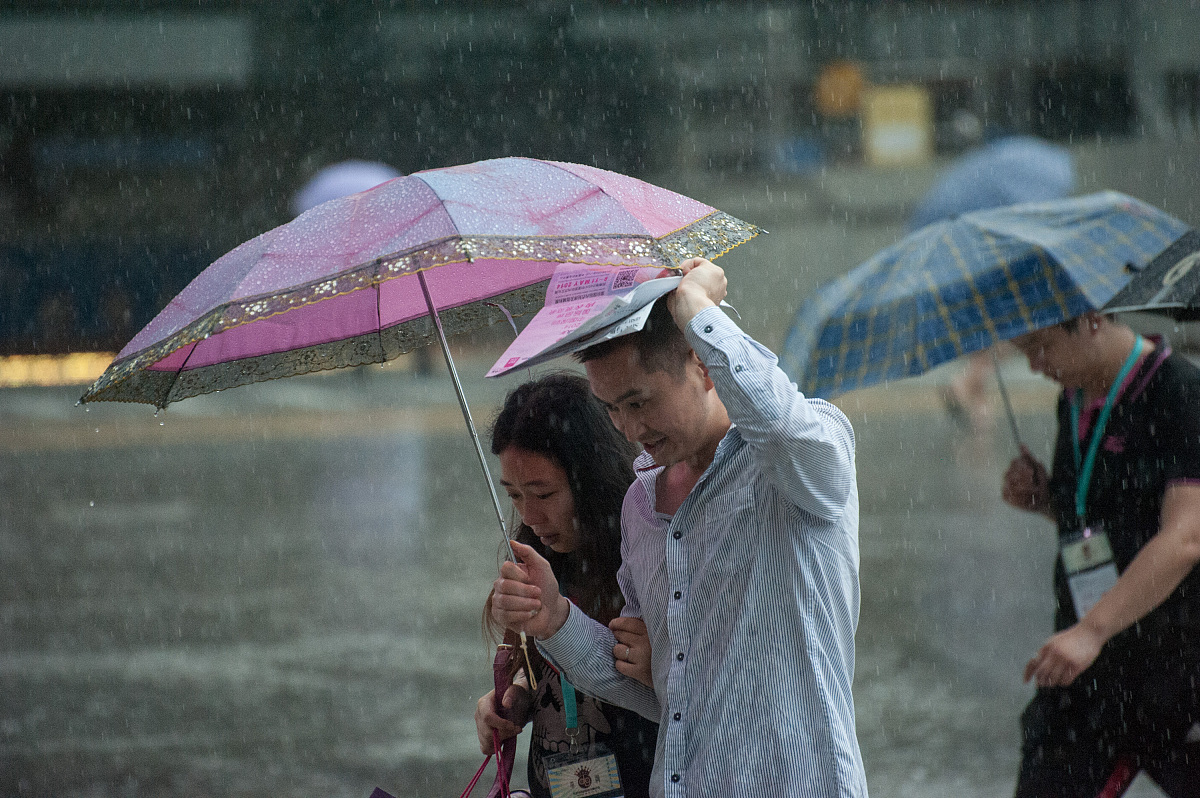 雨中的爱情：手牵手，风雨同舟