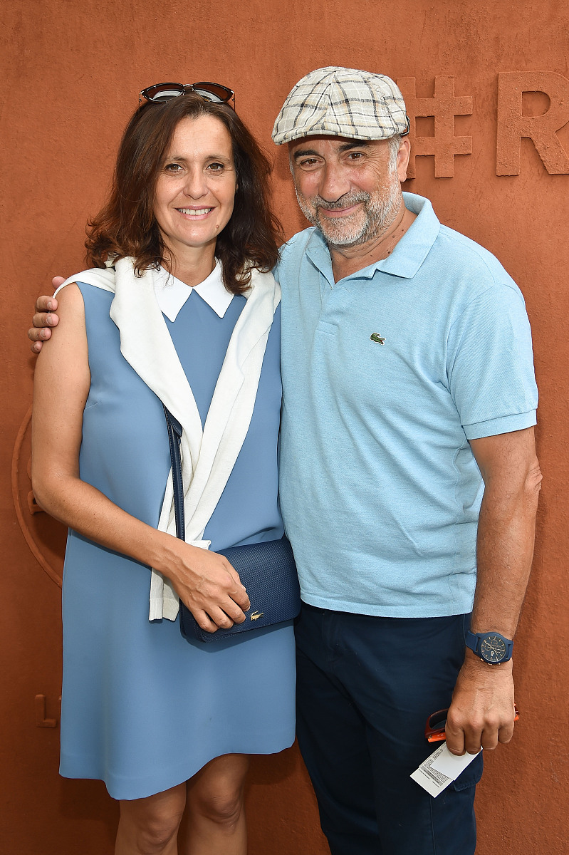 pa<strong>r</strong>is, france - june 02:  (l-r) pascale pouzadoux and antoine d