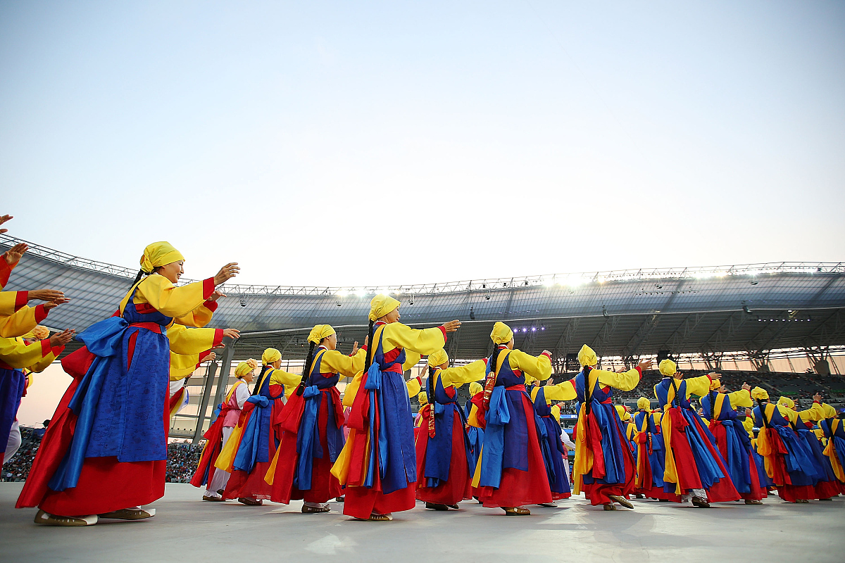 2014年9月19日,韩国仁川,2014仁川亚运会开幕式举行.***_***incheon, 