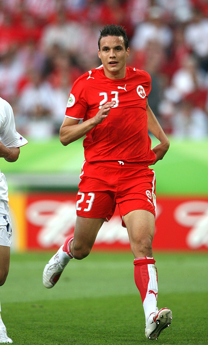 2006年6月23日,世界杯g组,瑞士2-0战胜韩国.飞利浦德甘  philipp dege