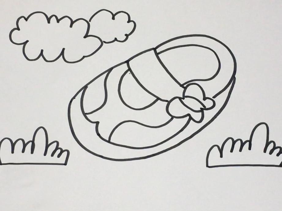 简笔画儿童鞋子 简单好学