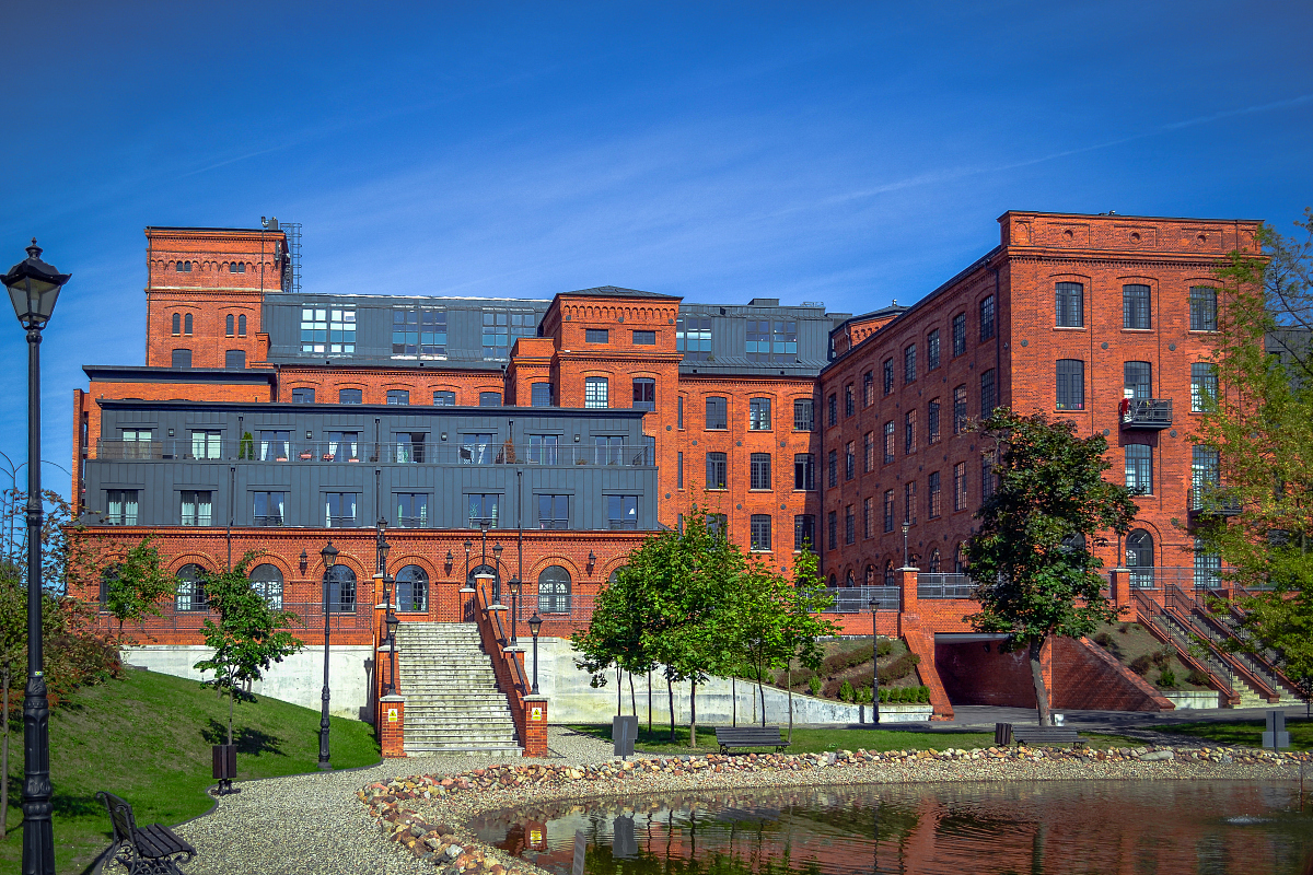 buildings of a revitalized historic factory