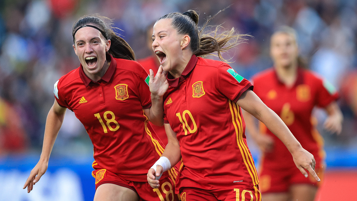 2018年12月1日,乌拉圭,2018 u17女足世界杯决赛,西班牙2-1墨西哥.***_