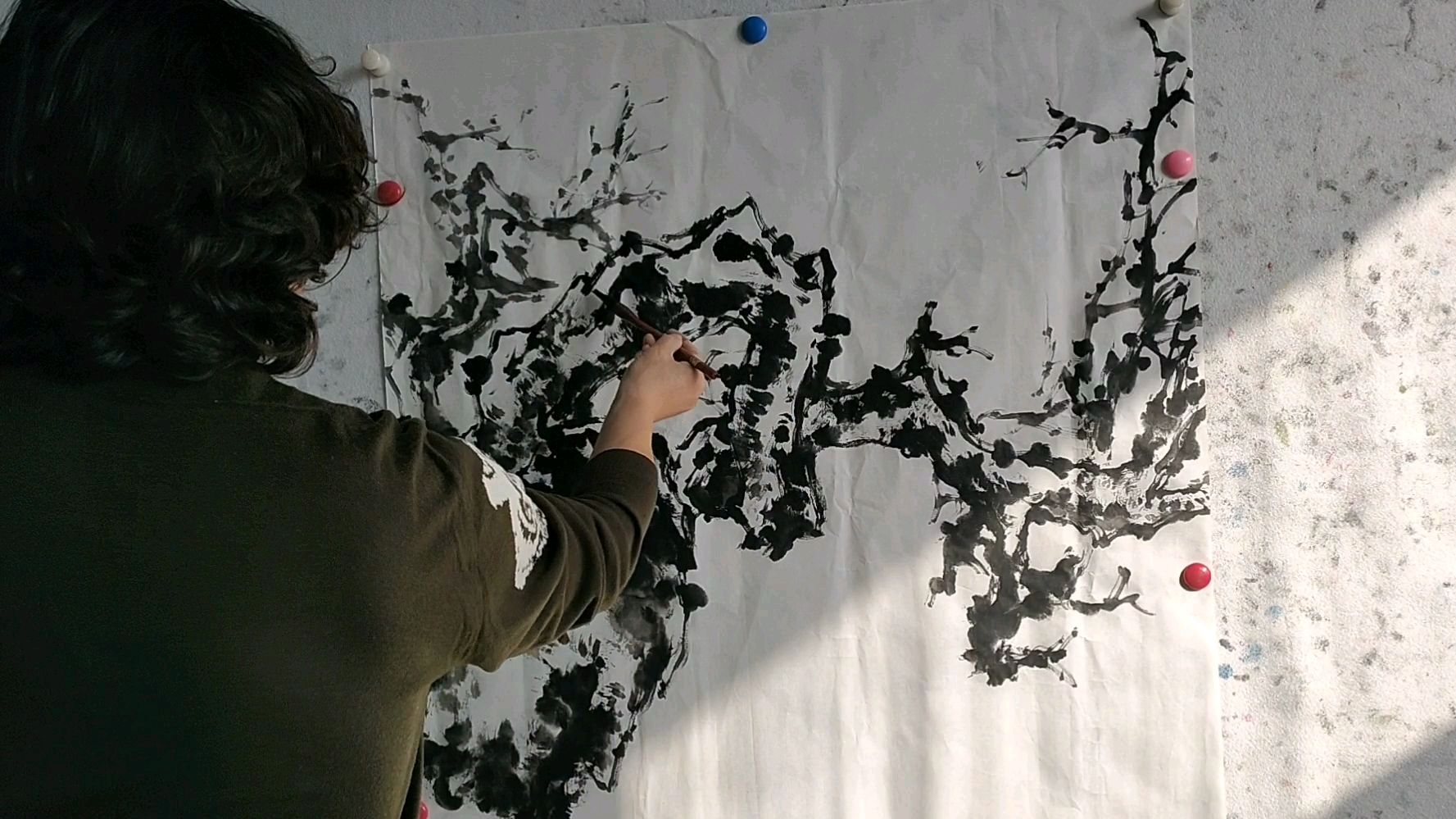 这才是真正的大写意画法,不愧为著名画家,老师的用笔让我膜拜