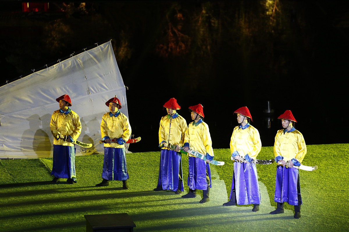 ***_***2018年4月8日,江苏扬州,实拍春江花月夜实景演出  ,舞美效果震