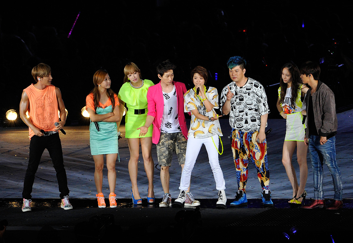 2012年8月18日,首尔,smtown演唱会首尔蚕室奥林匹克主竞技场举行.***_