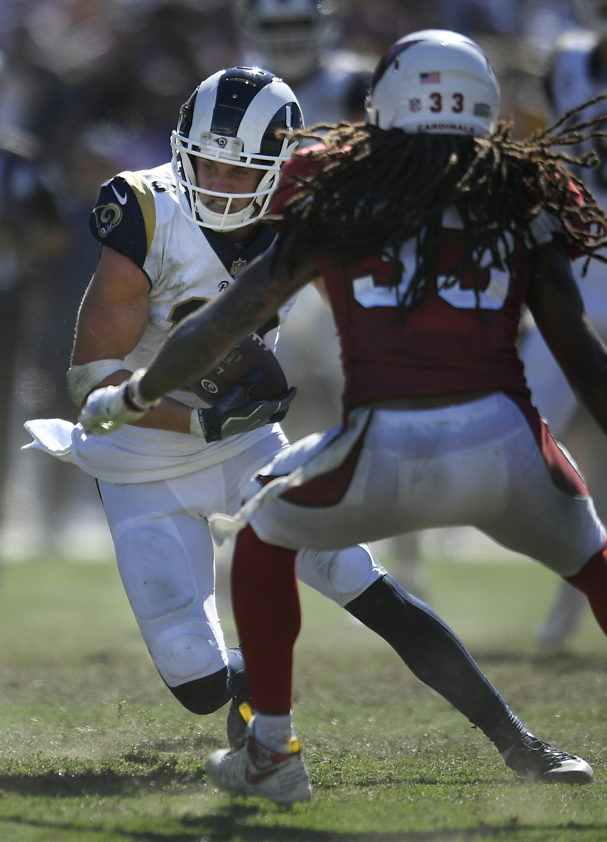 los angeles, ca - september 16: cooper kupp #18 of the los angel