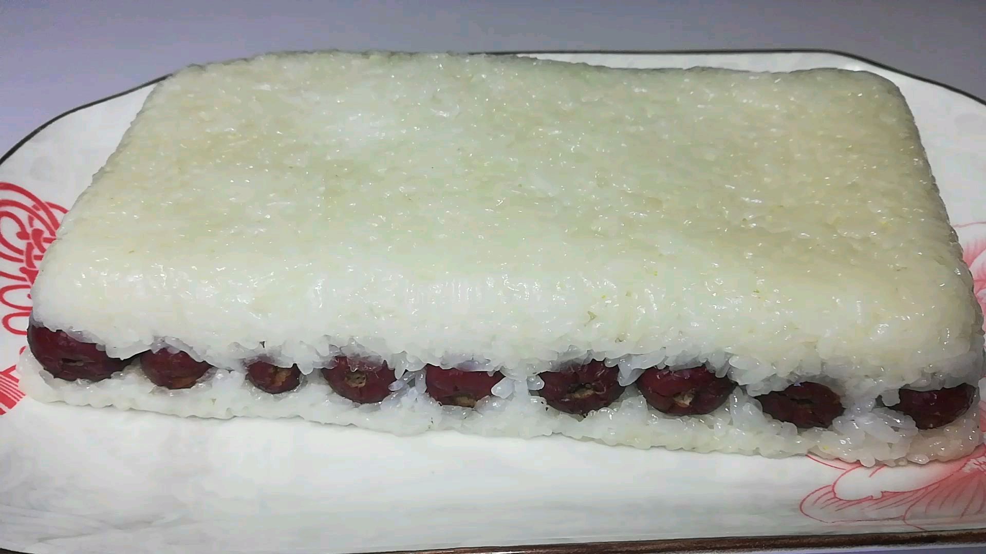 红枣糯米糕的家常做法,不加油不加糖,营养又健康,清香又软糯