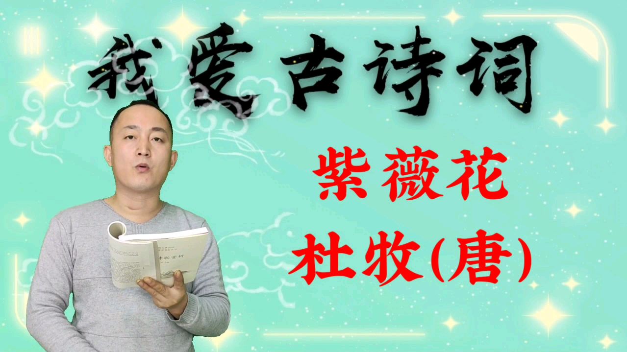 [图]诵读唐朝杜牧的《紫薇花》,桃李无言又何在,向风偏笑艳阳人