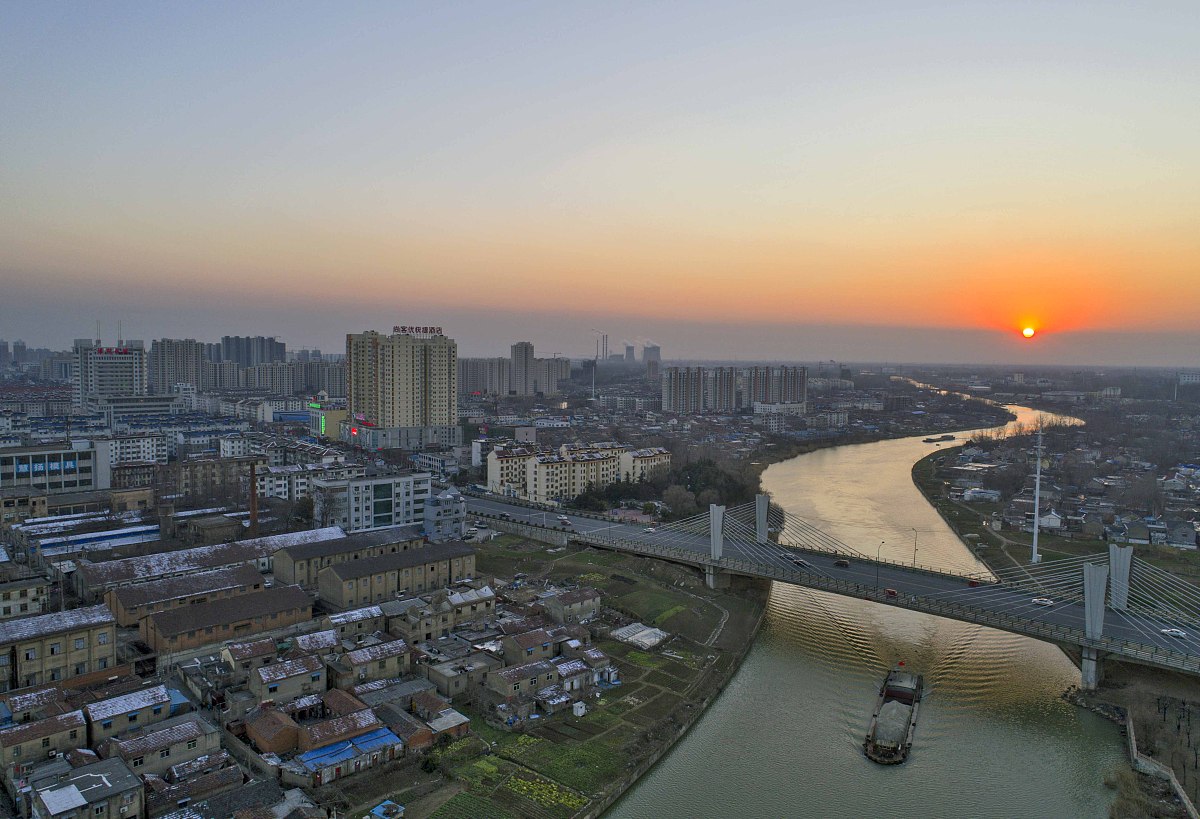 ***_***2017年2月9日,航拍江苏省淮安市淮阴区城市风光.