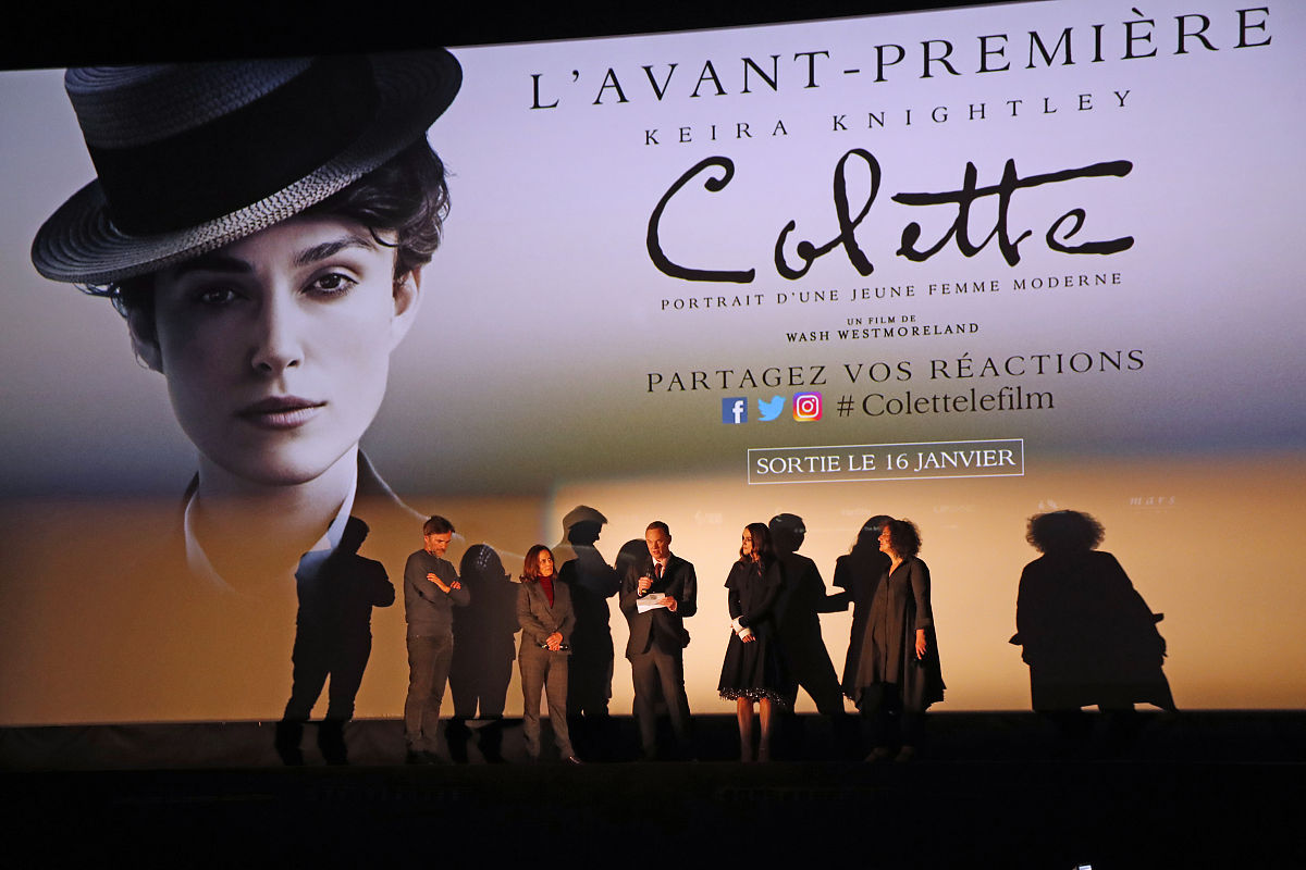 当地时间2019年1月10日,法国巴黎,明星参加电影《柯莱特》(colette)首
