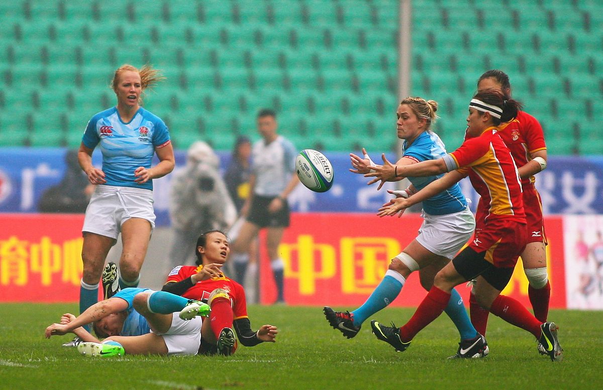 2013年3月30日,广州,2013世界女子七人制橄榄球赛,中国5-24英格兰.***