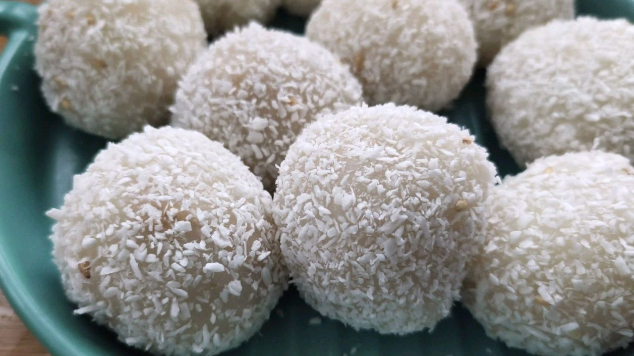 蛋糕店热销的糯米糍,做法原来这么简单,学会以后你也是糕点达人