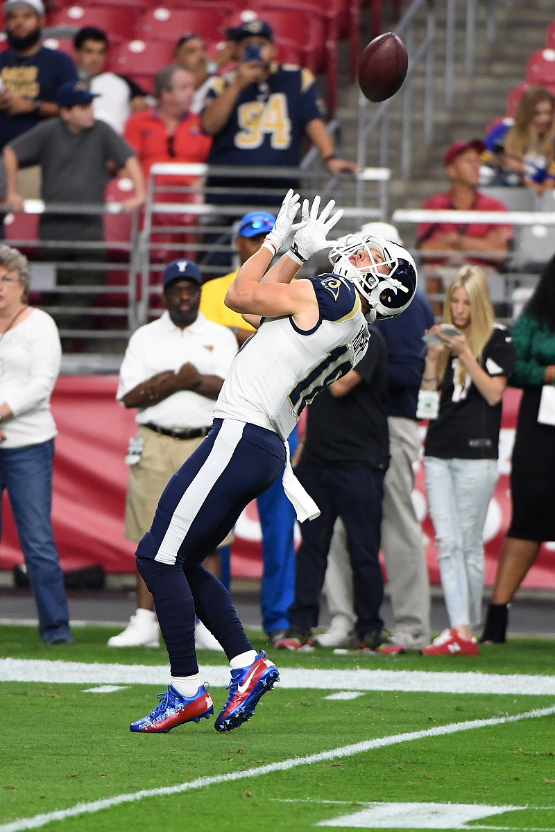 glendale, az - december 03:  cooper kupp #18 of the los angeles 