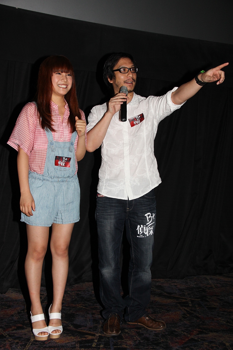 2011年5月12日,香港,为电影《b+侦探》谢票活动.***_*** 彭顺 林司敏+