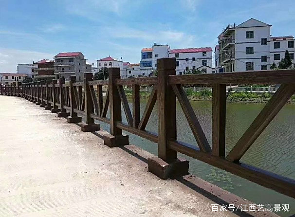 宁德1.5米V形水泥仿木栏杆