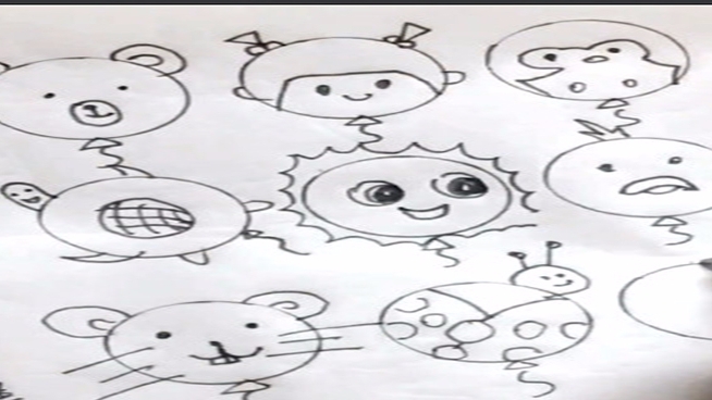 简笔画各种各样的小动物,萌萌哒
