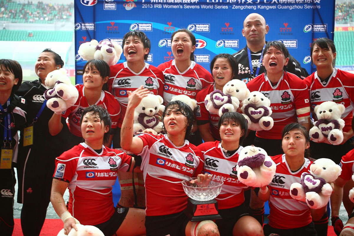 2013年3月31日,广州,2013世界女子七人制橄榄球碗级决赛,中国10-14日