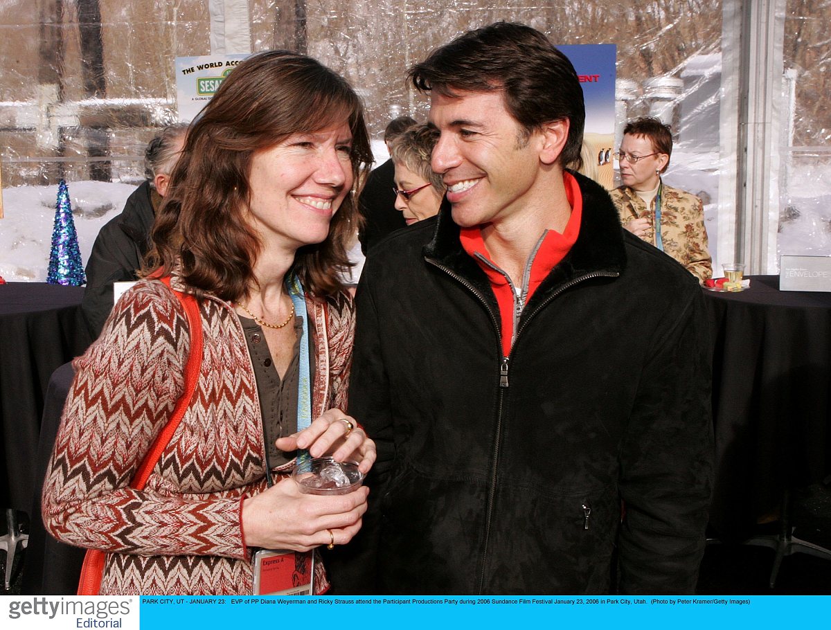 park city, ut - january 23:   evp of pp diana weyerman and ricky