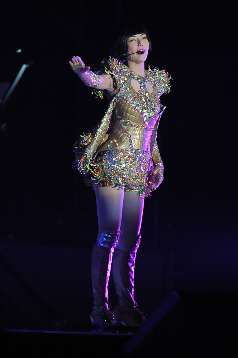 2010年8月28日,北京,孙燕姿《答案是》北京演唱会在首都体育馆举行.  