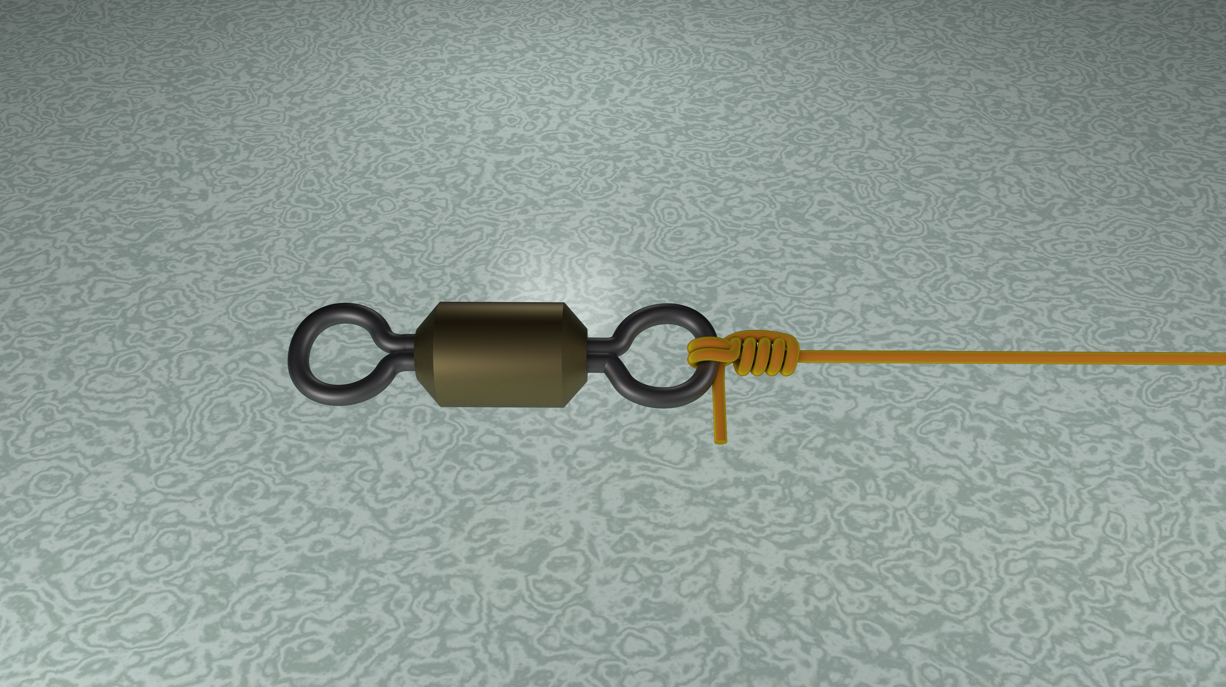 钓鱼八字环与主线绑法系列小视频,3D动画演示,走线过程更清晰