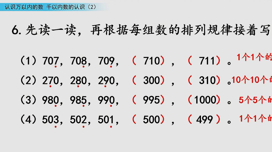 [图]17小学二年级下册苏教数学《千以内数的认识2》