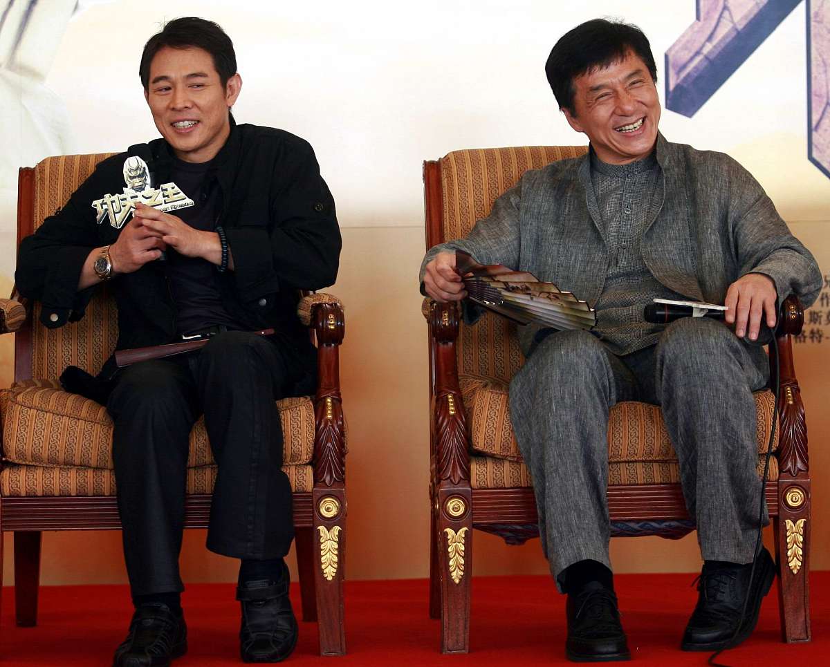 2008年4月15日,北京,电影《功夫之王》北京记者会.李连杰 成龙+++_+++