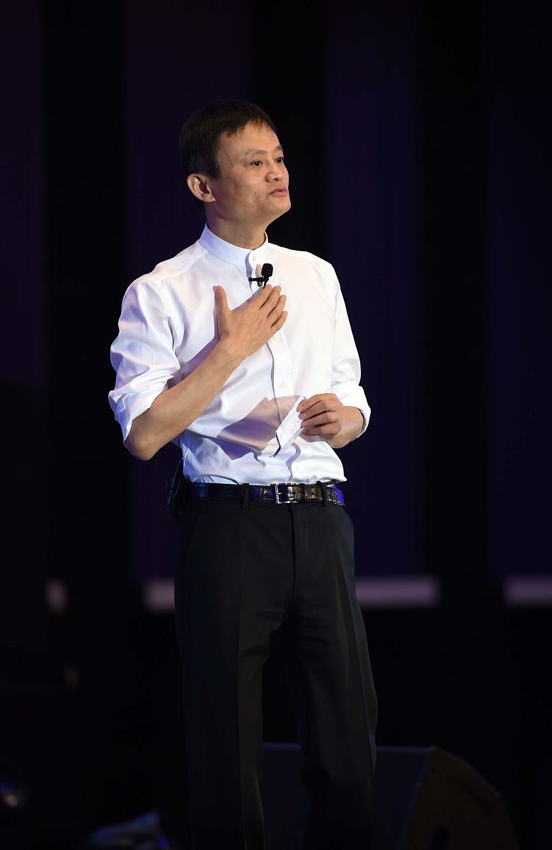 2015年5月20日,全球女性创业者大会在杭州举办,马云演讲.