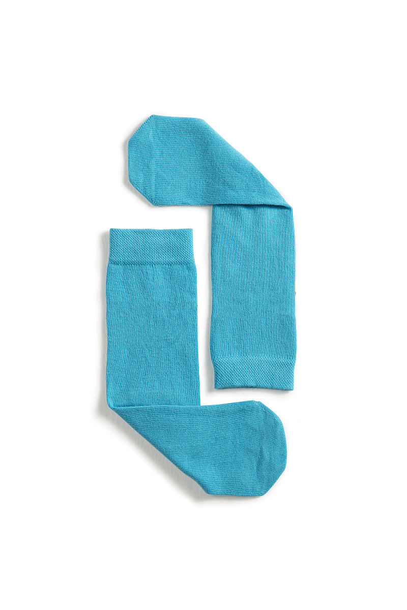 blue socks isolated on white background