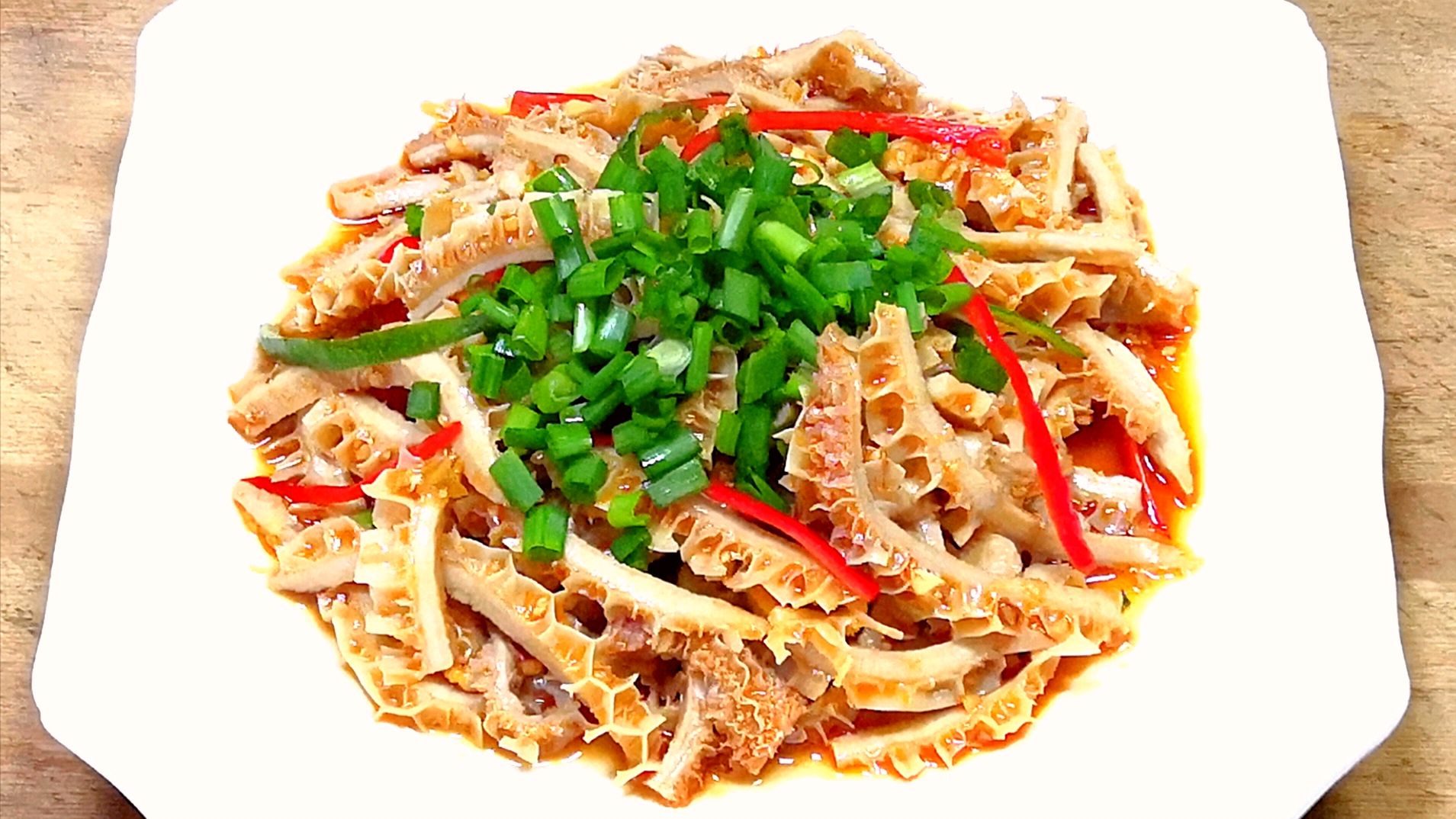 凉拌金钱肚这样做,鲜辣爽脆,佐酒下饭都不错