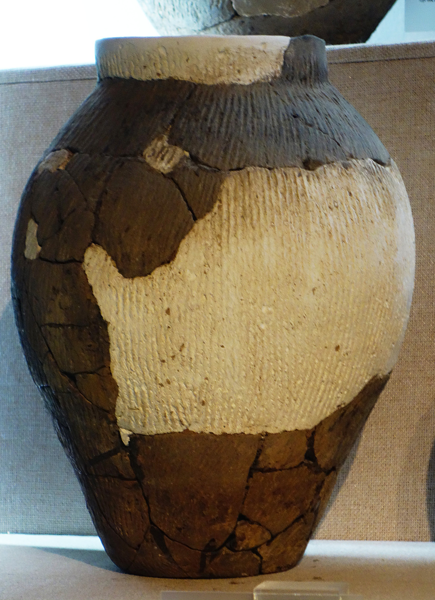 ***_***蝇纹夹砂罐,新石器时代,老虎山文化,距今4700-4300年,凉城县园