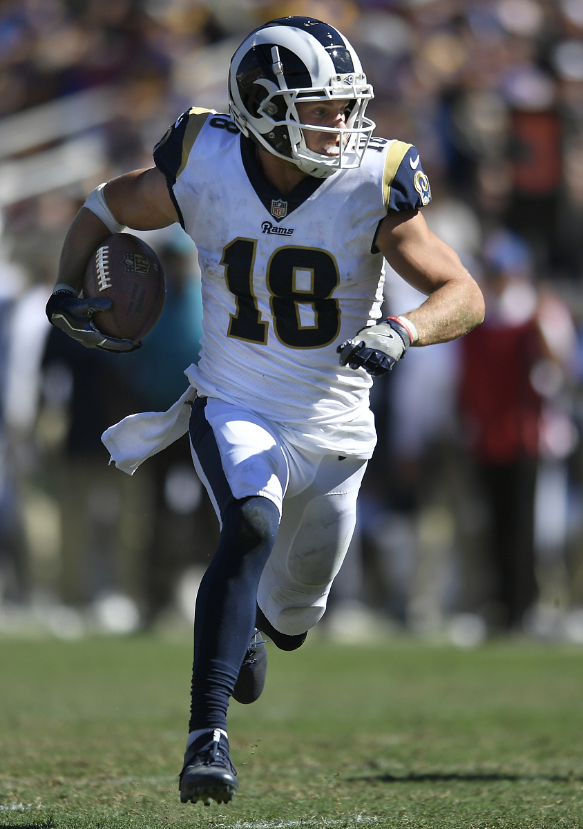los angeles, ca - september 16: cooper kupp #18 of the los angel