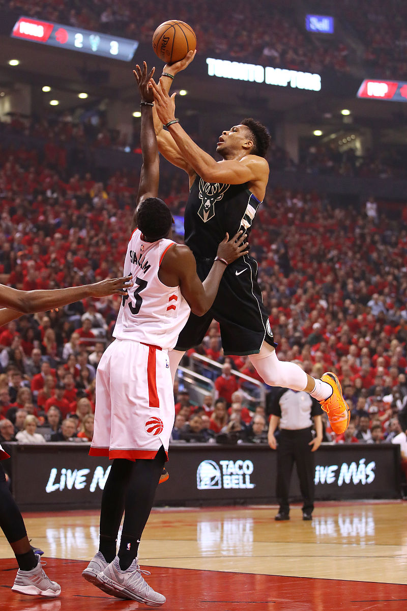 2019年5月25日,加拿大多伦多,18/19nba东部决赛<strong>g</strong>6,密尔沃基雄鹿vs