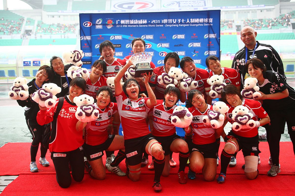 2013年3月31日,广州,2013世界女子七人制橄榄球碗级决赛,中国10-14日