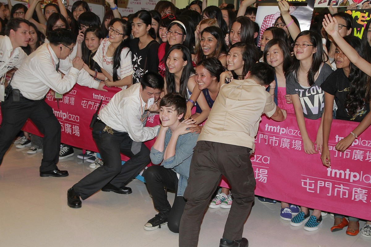2012年4月29日,香港,美国天才神童格雷森(greyson chance)香港首次见