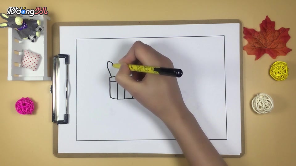「手工」简笔画文具 简单好学