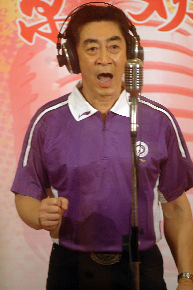 2008年8月23日,北京,奥运公益歌曲《北京欢<strong>颂</strong>你》录制.