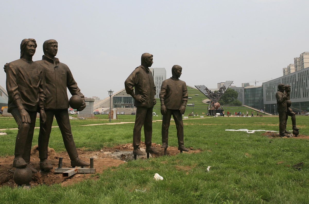 2012年6月26日,辽宁省沈阳市,为纪念国家队出现,按