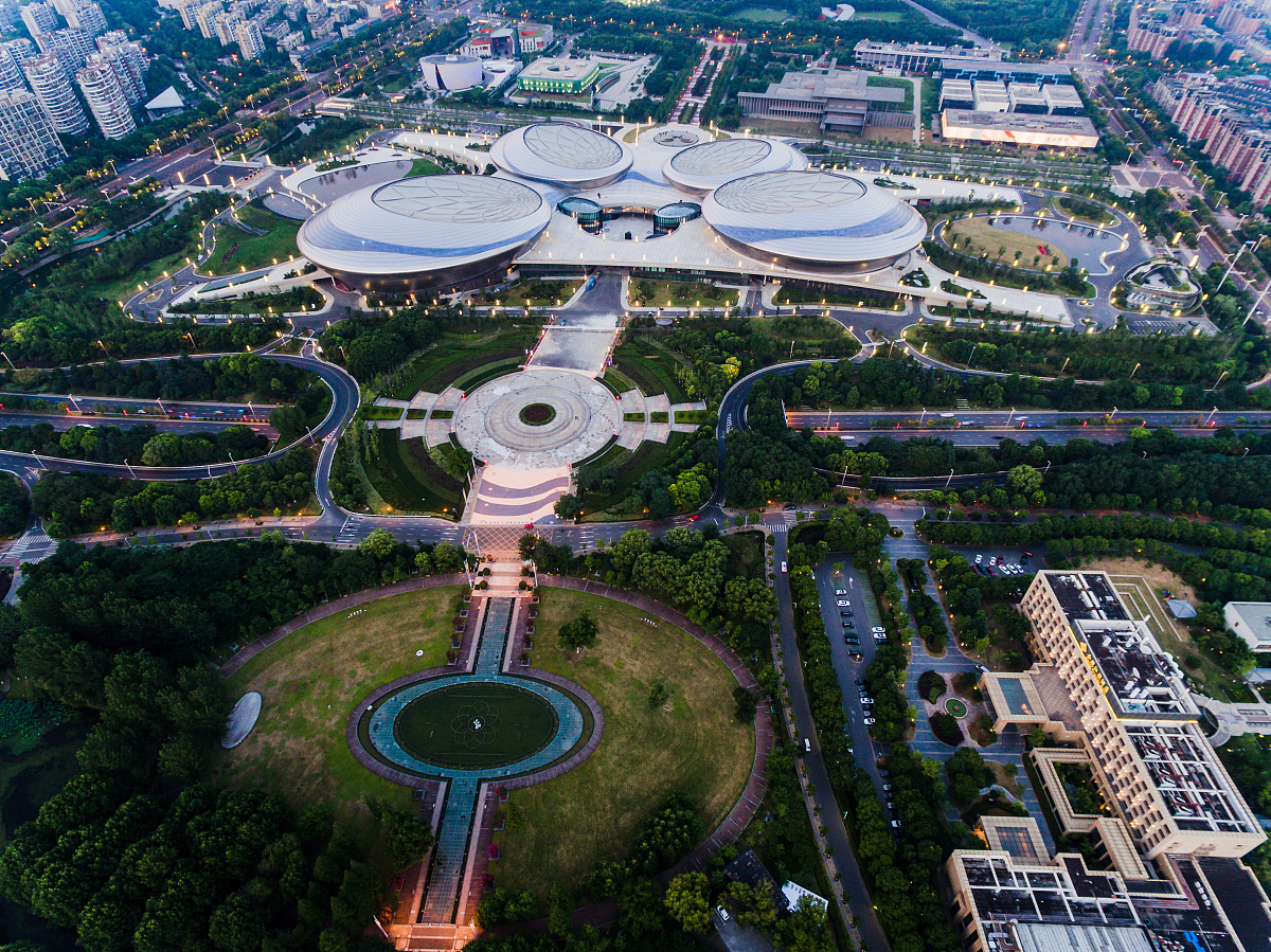 ***_***航拍南京江苏大剧院,位于南京市建邺区河西新城文体轴线西段,
