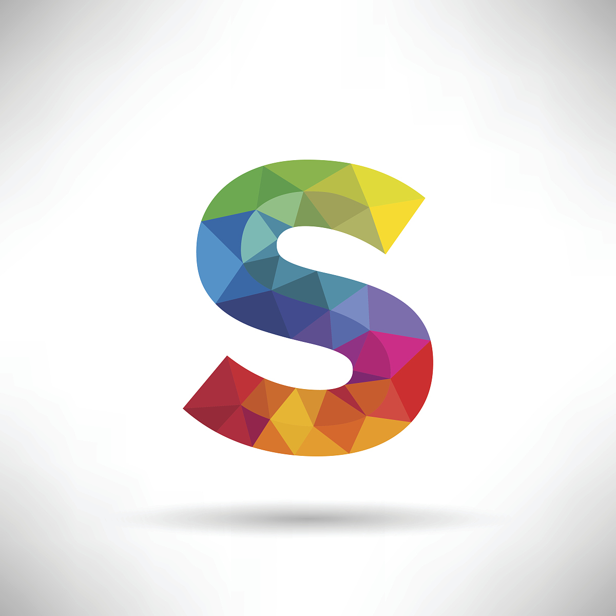 geometric letter s icon and logo template.
